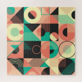 Puzzle Conception de Motif géométrique rétro (Horizontal)