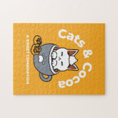 Puzzle Conception de Mug de vacances avec Cosy Cat et Paw (Horizontal)