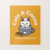 Puzzle Conception de Mug de vacances avec Cosy Cat et Paw (Vertical)