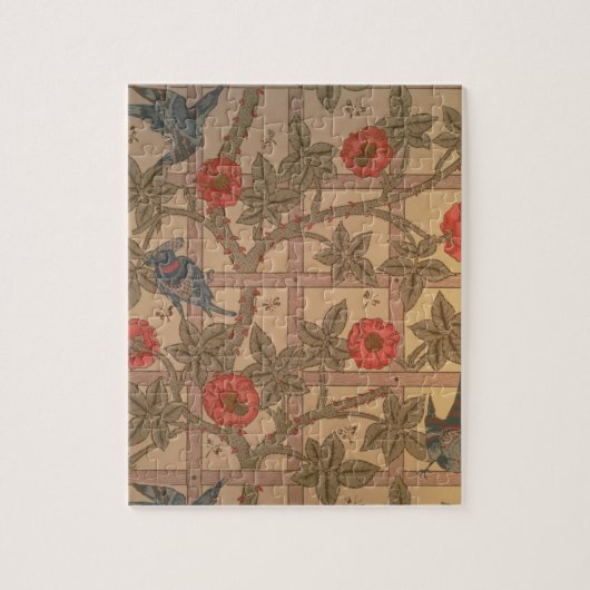 Puzzle Conception de papier peint de "treillis", 1864 (Vertical)