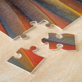 Puzzle conception de plume d'Ara scarlet (Côté)