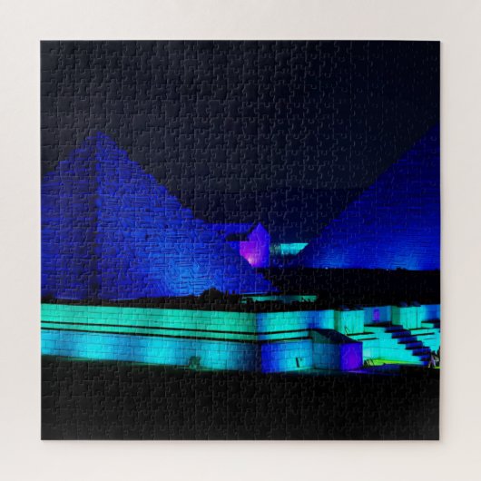 Puzzle Conception de pyramides bleues (Vertical)