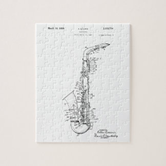 Puzzle Conception de saxophone de brevet