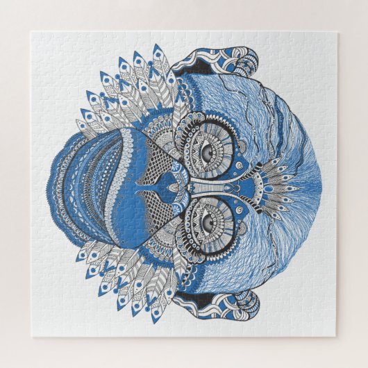 Puzzle Conception de singe Abstraite (Horizontal)