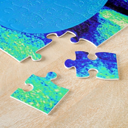 Puzzle conception de sirène à queue bleue (Côté)