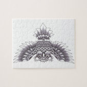 Puzzle Conception de tatouage de hibou de vieille école (Horizontal)