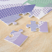 Puzzle Conception de tulipe : violet clair floral. (Côté)