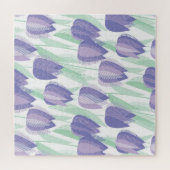 Puzzle Conception de tulipe : violet clair floral. (Horizontal)
