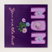 Puzzle Conception de typographie maman personnalisée,  (Horizontal)