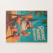 Puzzle Conception de vacances à la plage de gnome de styl (Horizontal)