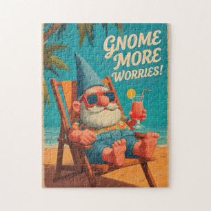 Puzzle Conception de vacances à la plage de gnome de styl
