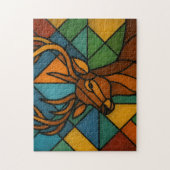 Puzzle Conception de verre teinté de style Tiffany Cerf V (Vertical)