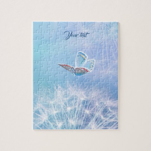 Puzzle Conception de vœu de pissenlit et de papillon (Vertical)