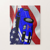 Puzzle Conception de voiture de muscle (Vertical)