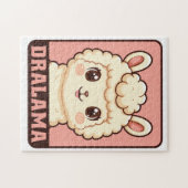 Puzzle Conception d'illustration de lama mignon (Horizontal)