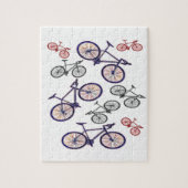 Puzzle Conception d'impression de bicyclette (Vertical)