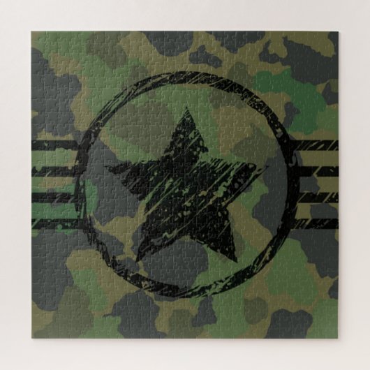 Puzzle conception du camouflage militaire (Vertical)