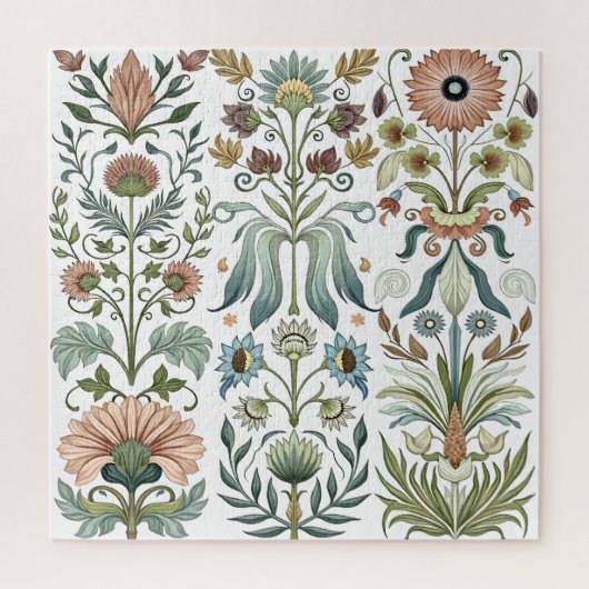 Puzzle Conception florale Art Nouveau 402 fleurs (Vertical)