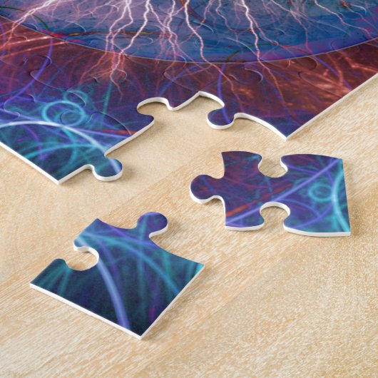 Puzzle Conception fractale des yeux de Tesla (Côté)