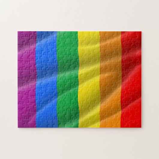 Puzzle CONCEPTION gay pride FLAG WAVY (Horizontal)