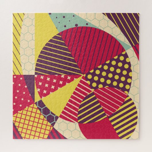 Puzzle Conception géométrique colorée Abstraite (Horizontal)