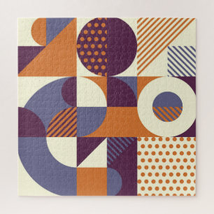 Puzzle Conception géométrique de style rétro