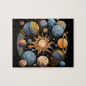 Puzzle Conception graphique du système solaire (Horizontal)