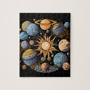 Puzzle Conception graphique du système solaire