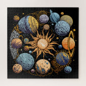Puzzle Conception graphique du système solaire (Horizontal)
