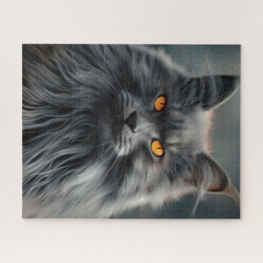 Puzzle Conception majestueuse de portraits de chats long- (Horizontal)