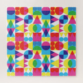 Puzzle Conception motif géométrique Abstraite et colorée. (Horizontal)