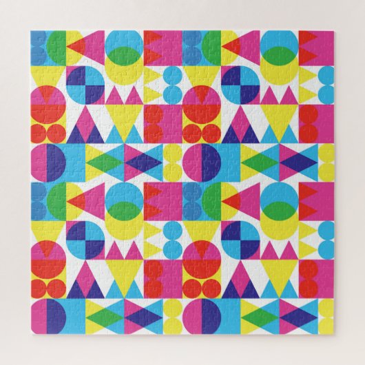 Puzzle Conception motif géométrique Abstraite et colorée. (Vertical)