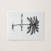 Puzzle Conception noire et blanche de West Palm Beach et (Horizontal)