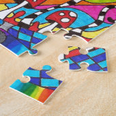 Puzzle Conception psychédélique de hippie d'arc-en-ciel (Côté)