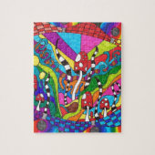 Puzzle Conception psychédélique de hippie d'arc-en-ciel (Vertical)