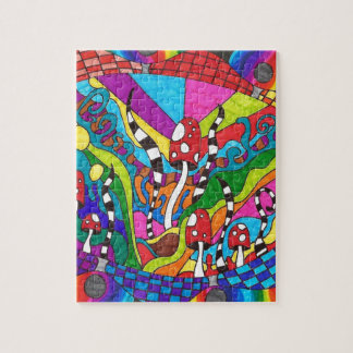 Puzzle Conception psychédélique de hippie d'arc-en-ciel