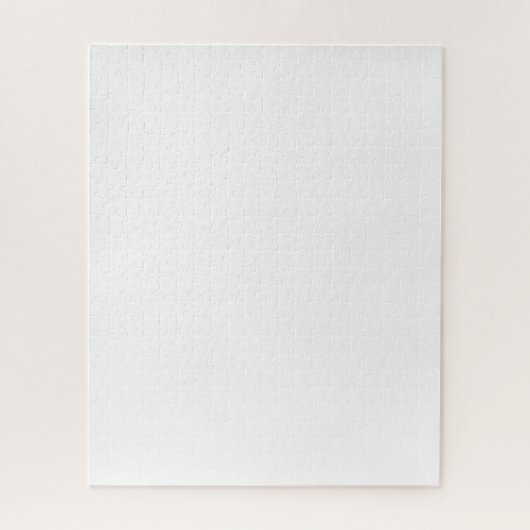 Puzzle Conception simple blanche personnalisée Ajouter un (Vertical)