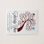 Puzzle Conception unique d'arbre généalogique (Horizontal)