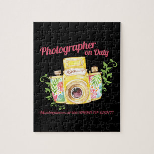 Puzzle Conception vintage en service d'appareil-photo de