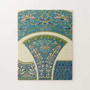 Puzzle Conceptions bleues d'Oriental avec les visages de