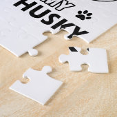Puzzle conceptions de chien de traîneau sibérien (Côté)