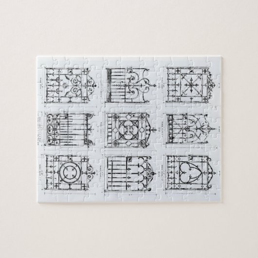 Puzzle Conceptions pour des balustrades de fonte, de (Horizontal)