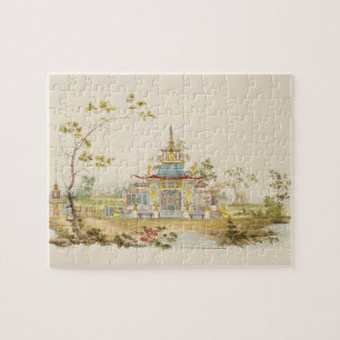 Puzzle Concevez pour un temple chinois, c.1810 (stylo et