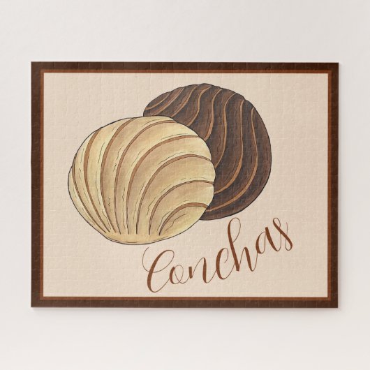 Puzzle Conchas Pan mexicain Dulce Sweet Bread Panadería (Horizontal)