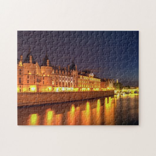 Puzzle Conciergerie illuminée la nuit - Paris, France (Horizontal)