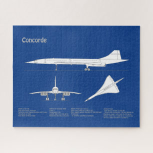 Puzzle Concorde - Plan de dessin plan d'avion ABD