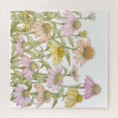 Puzzle Coneflowers Watercolor (Horizontal)
