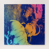 Puzzle cônes de crème glacée d'été en fibre de verre (Horizontal)