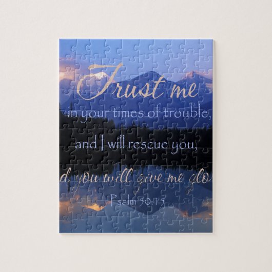 Puzzle Confiance dans moi en période du 50:15 de psaumes (Vertical)