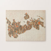 Puzzle Configuration de texte BRITANNIQUE de ville de la (Horizontal)